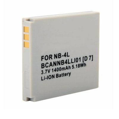 3.70V 1400mAh Replacement battery for Canon NB-4L NB-4LH PowerShot SD40 SD400 SD430 SD450 (image for) 3.70V 1400mAh Replacement battery for Canon NB-4L NB-4LH PowerShot SD40 SD400 SD430 SD450
